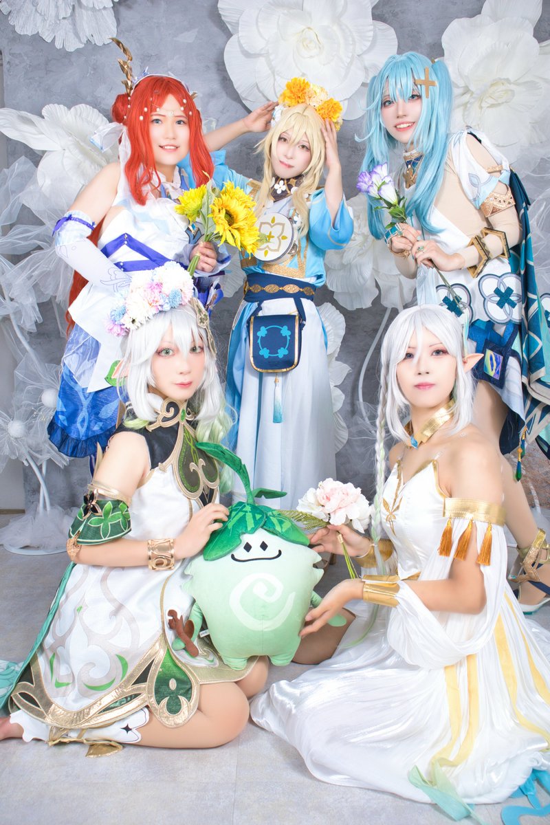hinomotonadesik's tweet photo. Cosplay
原神/Genshin Impact

以前の併せで、スメール女子で撮影していただきました！
なんとスペシャルゲストも！？

※一部加工しています
📸風太さん(@fuutaroom )
 #双子主催の花神誕祭1116 https://t.co/famioAK8nt