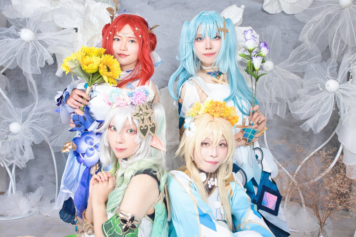 hinomotonadesik's tweet photo. Cosplay
原神/Genshin Impact

以前の併せで、スメール女子で撮影していただきました！
なんとスペシャルゲストも！？

※一部加工しています
📸風太さん(@fuutaroom )
 #双子主催の花神誕祭1116 https://t.co/famioAK8nt