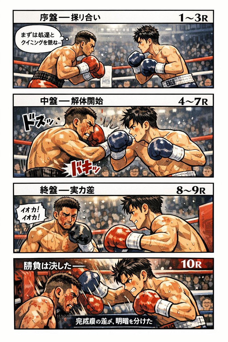 diaryss's tweet image. 井岡一翔、ついに決戦の時。
積み重ねてきた技術と覚悟を信じてる。
相手の強打は脅威だけど、井岡なら乗り越えられる。
井岡頑張って――日本の誇りを見せてくれ🔥🥊
#井岡一翔 #ボクシング #バンタム級