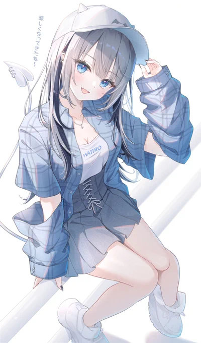 ぶいすぽ、ういママ、OCの灰色ちゃんとバランスよく描けて満足です!来年はもっと描く量増やしたい! #2025年自分が選ぶ今年の4枚