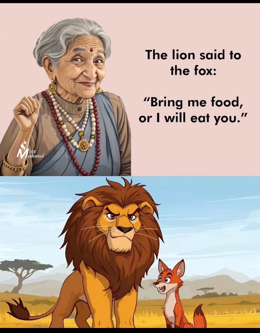 mrkoryah's tweet photo. Will the Lion eat the fox??? 🦊 https://t.co/UVi21R0TDd