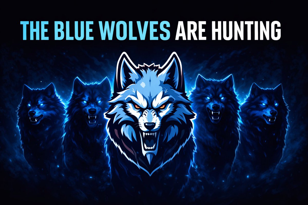Blue Wolves are live.

The pack is forming on Solana.
No roadmap. No utility. No promises.
Just instinct, coordination, and the hunt.
Run with the pack.
#BlueWolves #Solana #PumpFun