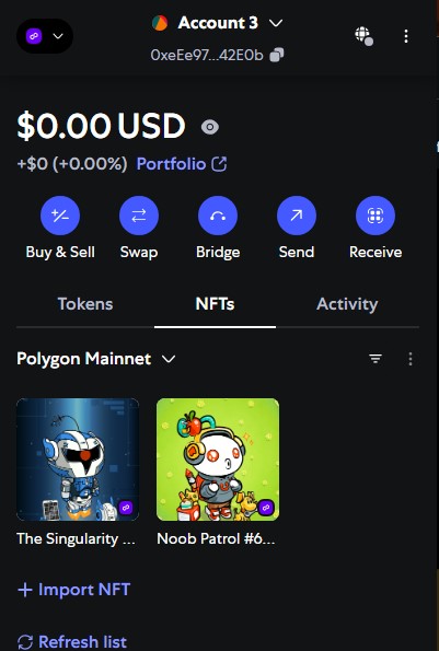 i successfully (on the second try) transfered my reddit collectives (which are worthless) from my reddit vault (which i made 3 years ago by accident and remembered i had it today) to my metamask wallet (who someone on reddit and the reddit itself recommended me as a new vault)