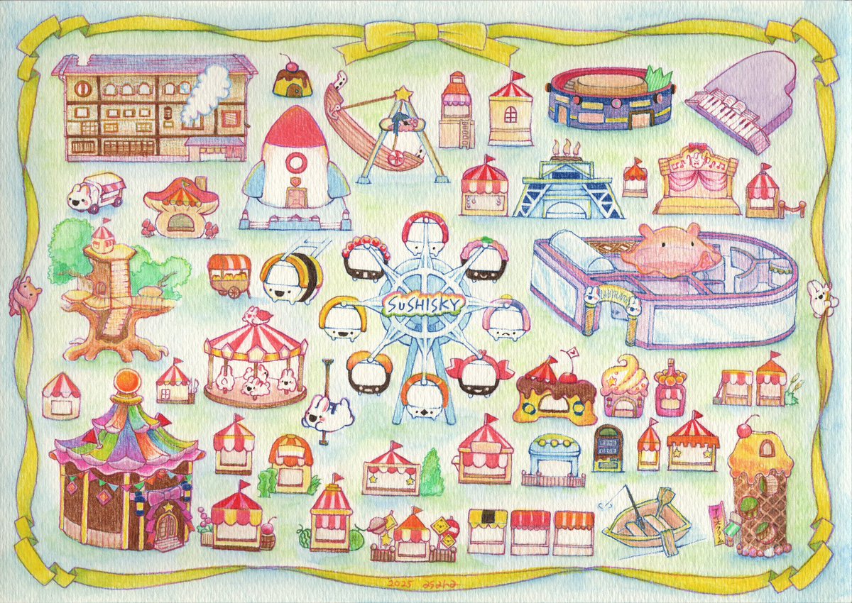 2025年の作品と共に感謝を伝えよう 2025年は展示販売したイラスト原画