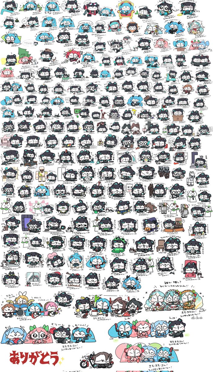 1年間のちびちゃんずまとめ！！！ 並べてみるとたくさんの思い出と