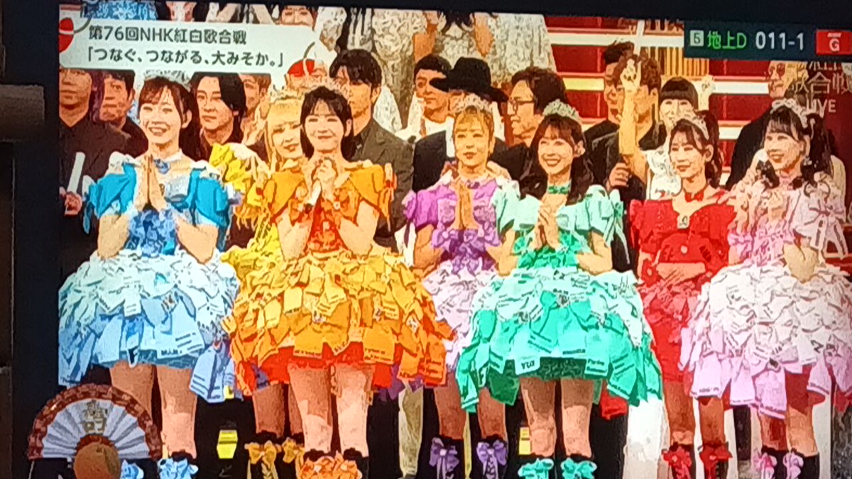 76回目の紅白OP (今年の紅白テーマ〜つなぐ､つながる､大みそか) TOPに