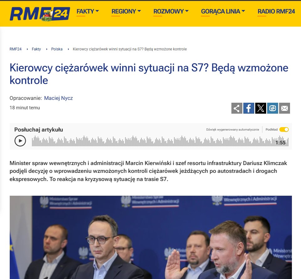 Wg rządu to kierowcy ciężarówek są winni wczorajszemu zablokowaniu S7.
Nie to że nie było odśnieżone, że nie było piaskarek, pługów, nie to że ciężarówki płacą Etoll z którego dochody przez budżet idą na odśnieżanie, winne ciężarówki że w ogóle na drodze były.
Znaleziono winnego