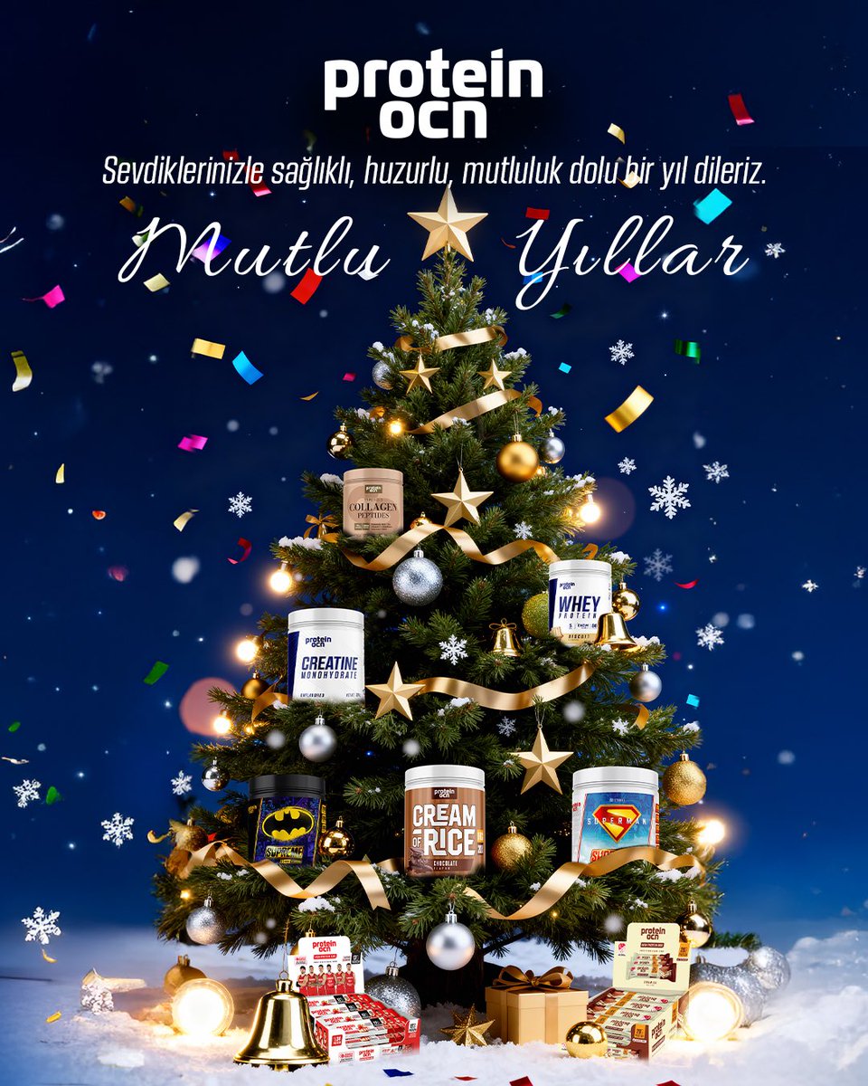 ProteinOcean's tweet image. 2026 yılının sizlere sağlık, mutluluk ve huzurla birlikte güzel başlangıçlar getirmesini dileriz.