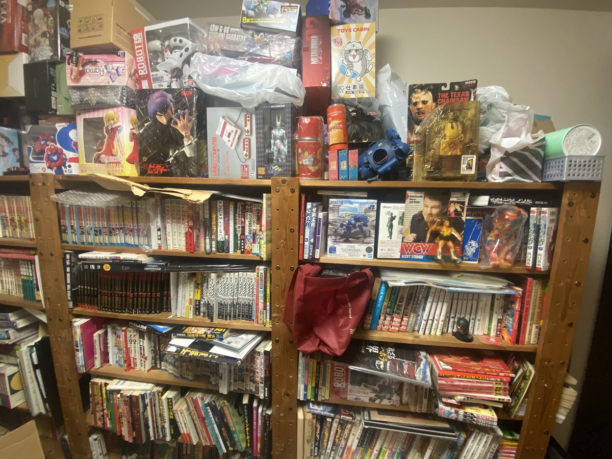 色々あったので今年は資料室の整理はやらなかった。結果アイテムが積み上がっただけになった。