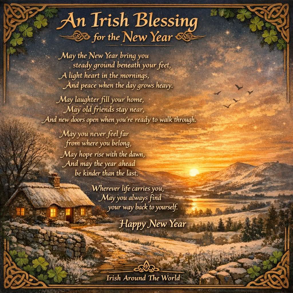 ThisIsIreland3's tweet image. A simple Irish blessing for the year ahead

May 2026 be kinder, lighter, and full of small wins for you and yours.
Wherever you’re starting this New Year from, you’re never far from home 💚

#Newyear #Ireland