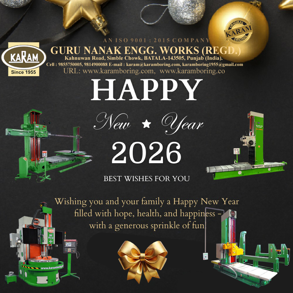 Happy New Year to all.
Karam Boring - Guru Nanak Engg. Works (Regd.) Since 1955
For your queries/requirements, please contact :
WhatsApp : +91-9814900088, +91-9855750005
Email Id:- karam@karamboring.com
URL:- karamboring.com, karamboring.co
#KARAM