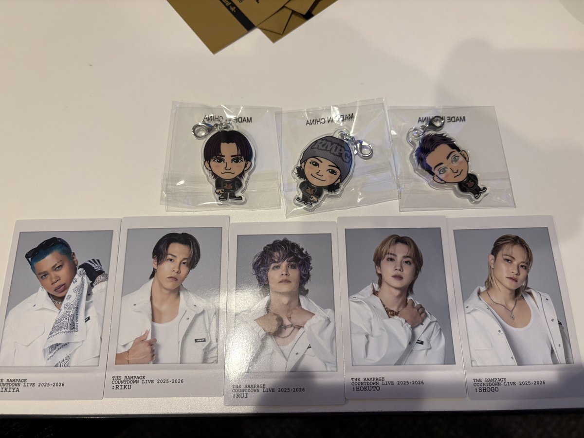 sin5409's tweet image. THE RAMPAGE COUNTDOWN LIVE2025→2026
ランペ 大暴年会 カウコン ガチャ 交換

【譲】 画像の物 吉野北人 神谷健太 武知海青 岩谷翔吾 鈴木昂秀 LIKIYA 与那嶺瑠唯 RIKU

【求】 RIKUのガチャなんでも　もしくは買取

本日会場で手渡し可能

お心当たりある方はリプ・DMまでお気軽にお声掛けください