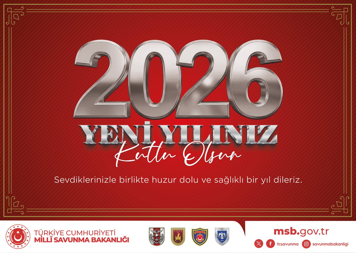 Uzakta, soğukta, gecede, her zaman ve her yerde…
Vatan için tutulan her nöbetin kalbinde aynı kararlılık, aynı umut var.

Asil milletimizin ve vatan aşkıyla görev yapan kahraman personelimizin yeni yılını yürekten kutluyor; 86 milyon yüreğe sağlık, huzur ve umut dolu bir yıl