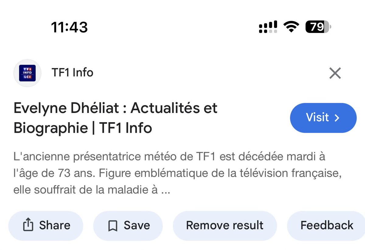 oligomatic's tweet photo. #evelyne #tf1 #evelyneleclerc #tournezmaneges #pasmeteo #pasdheliat

Même TF1 se trompe ! Ça en dit long sur leur respect vis à vis des anciens et actuels présentatrices, présentateurs, journalistes, etc.

Evelyne Leclerc a rejoint Charly Oleg.
Evelyne Dheliat va bien. https://t.co/P4jJ5FTpR0