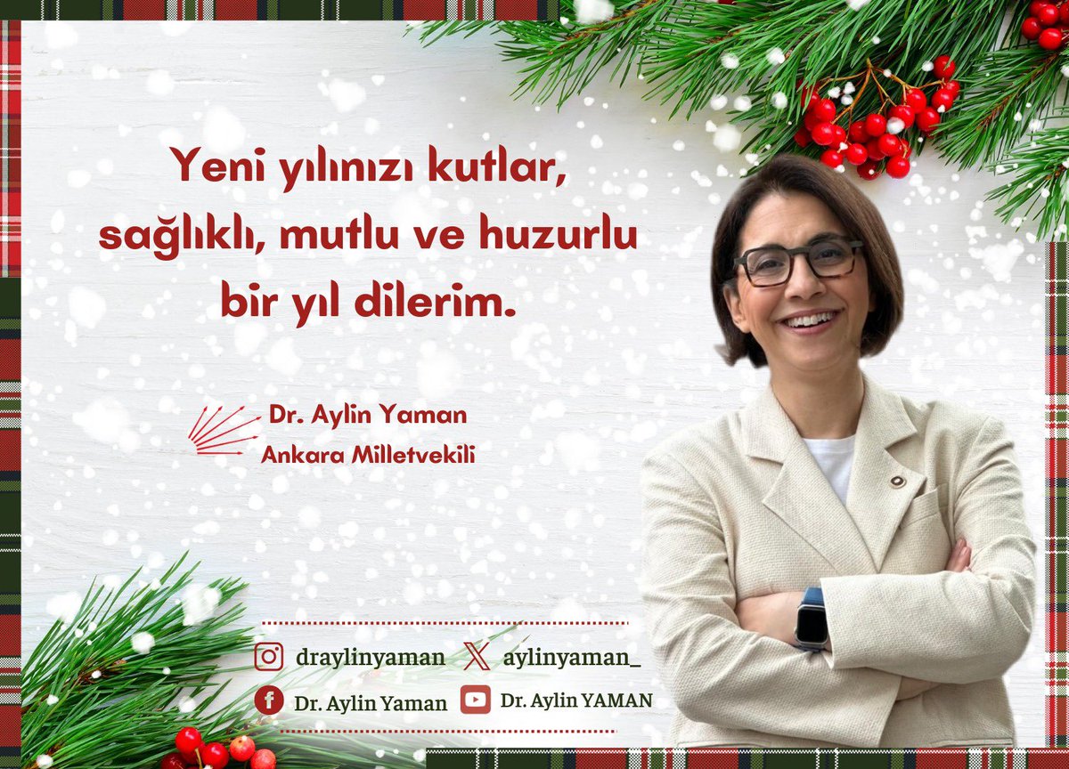 aylinyaman_'s tweet photo. Bir yılı daha geride bırakıyoruz…
2025 hepimiz için zorluklarla doluydu. 
Ekonomik sıkıntılar artık tüm vatandaşlarımızın ortak sorunu oldu. Çalışanların yarıdan fazlası, açlık sınırının altındaki asgari ücretle yaşam mücadelesi verirken, yaşlılarımız bu rakamlarla geçinebilmenin değil sadece onurlu bir yaşamın arayışı içine girdiler. 
Çocuklarımız, gözbebeklerimiz, değişen ve yerle bir olan eğitim sisteminde  başarılı olmaya çalışırken, bir yandan da, yoksulluğun bedelini en ağır ödeyen grup oldular. 
Gençlerimiz en güzel yıllarını, kaygı dolu bir dönem olarak yaşadı. Gelecek endişesi, adeta gençliklerini gölgeledi…
Kadınlarımız, toplumun güçlü, mücadeleci, sabırlı ve özverili yarısı… Artan şiddete karşı boyun eğmeyen, dik duruşlu ama her zaman örselenenlerimiz oldular…
Her koşulda yanlarında olmaya çalıştığım, ancak haklarının bilincinde olurlarsa güçleneceklerine inandığım engellilerimiz ise, en çok hak kaybına uğrayanlar oldu. Yanlış yapanları denetlemek yerine, gerçek hak sahiplerini cezalandıran bir sistemin adeta kaybedeni oldular…
Sağlık sisteminin hatalı kurgusunun bedelini ise hepimiz ödedik. Sağlıklı kalmayı değil, hastalandıktan sonraki tedaviyi önceliklendiren, bunu da kar odaklı yapılandıran bir sistemin kısır döngüsüne girdik…
Fakat umut her zaman var olacak. 2026, umudun yeniden örgütleneceği, yapacaklarımızın çok daha net bir dille anlatılacağı, gücümüzü bilgimizden ve tecrübemizden alacağımız, dayanışma ruhuyla mücadele edeceğimiz bir yıl olacak. 
Bu inançla, 2026’nın, herkesin hak ettiği sağlık, huzur, başarı, bereket ve mutluluğun yılı olmasını diliyorum…