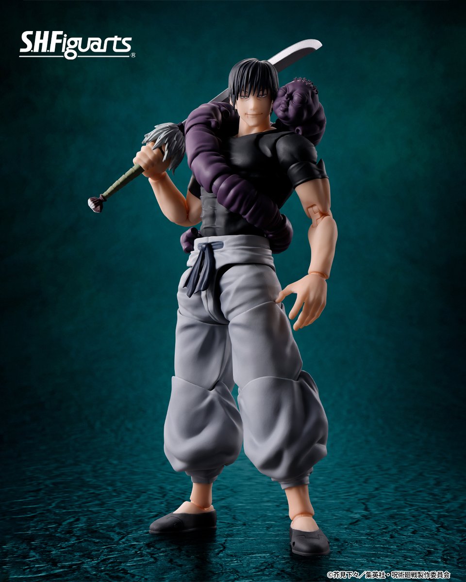 goodsjujutsu22's tweet photo. 呪術廻戦「S.H.Figuarts 伏黒甚爾」

豊富な表情パーツ他、ボーナスパーツとして「五条悟-呪術高専-」(別売り)専用の交換用表情・前髪パーツが付属

2026年1月24日発売予定
▼予約受付中！
https://t.co/diMgOs0HlM https://t.co/6cK9JrZ1zs