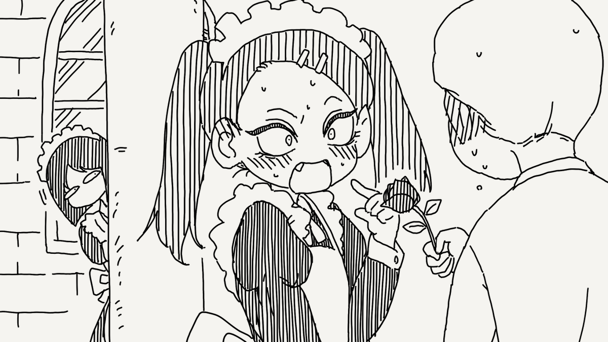 可愛くてしょうがない絵です。 