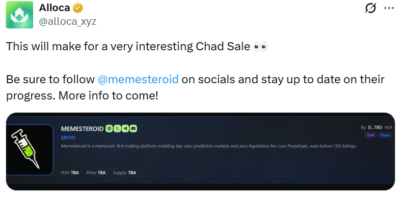 Narrago_xyz's tweet photo. Mainnet isn’t live yet, but the momentum is already real.

2 launchpads confirmed:  @alloca_xyz & @eesee_io have announced our upcoming IDO. This is only the beginning…who do you think is next?

🚀 Next milestone: a major new feature drop following our testnet upgrade.

Are you early to the next killer app or watching from the sidelines?

Drop “Stay juiced” if you’re ready.
