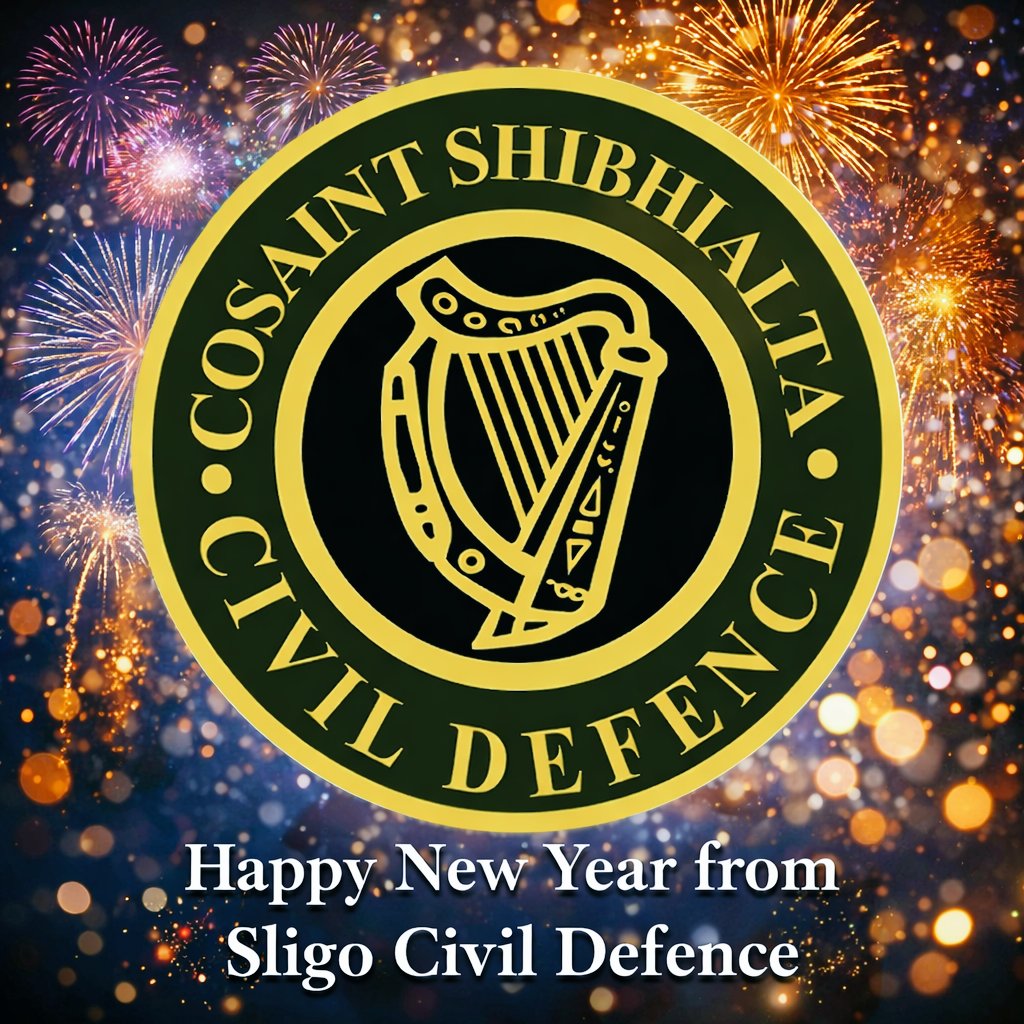 CivilSligo's tweet photo. 🎆 Happy New Year from Sligo Civil Defence 🎆

As the new year begins, our volunteers remain ready to support the Sligo community through events, training, and emergencies.
Wishing everyone a safe and positive year ahead 🚑🤝

#sligo #ireland #volunteer #LoveSligo https://t.co/9EFoblro5X