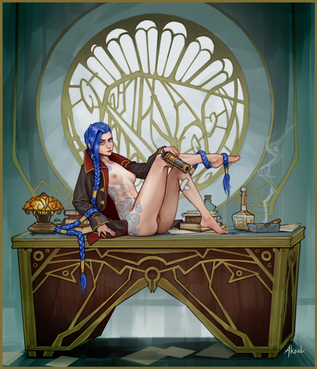 Pug616P's tweet photo. Oh. My. Janna.
It's here.
My "I broke my foot and I deserve a treat" commission.
A #Jilco #Bombshark #arcanefanart #Jinx #Silco masterpiece. 💣🦈
(The artist is doing a new profile page and asked me to link them when it's done.)

"The Perfect Sight to Come Home To" https://t.co/Piyc7M8xEi