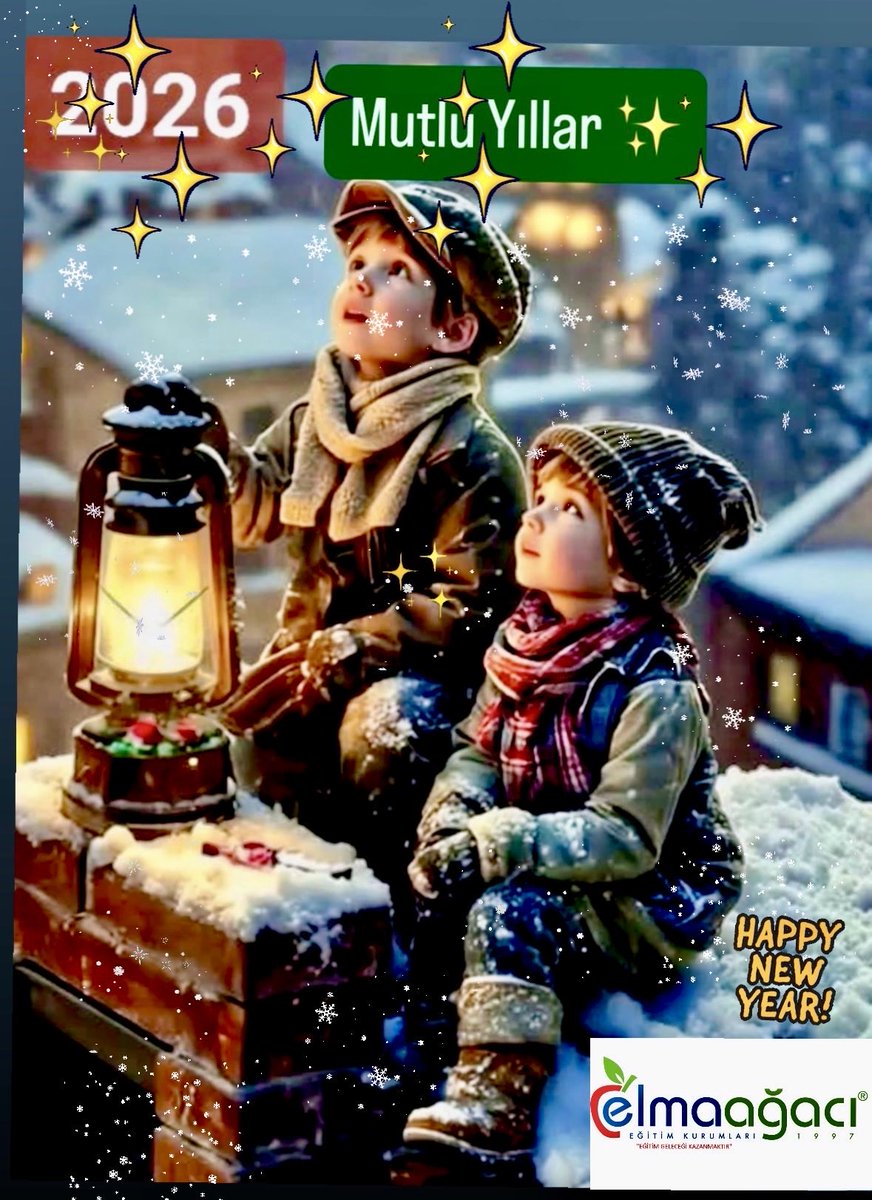 ElmaAgaciEgitim's tweet photo. 2026 Yılı Ülkemizde Çocukların güldüğü.
Doğanın korunduğu, 
Tüm canlıların sağlıklı, mutlu olduğu, barış, hoşgörü ve refah içinde yaşadığı 
bir yıl olması dileklerimizle, 
Yeni Yılınız Kutlu Olsun…
#yeniyilinizkutluolsun #2026yılı #elmaagaciegitimkurumlari https://t.co/ePgHAD3Hi8