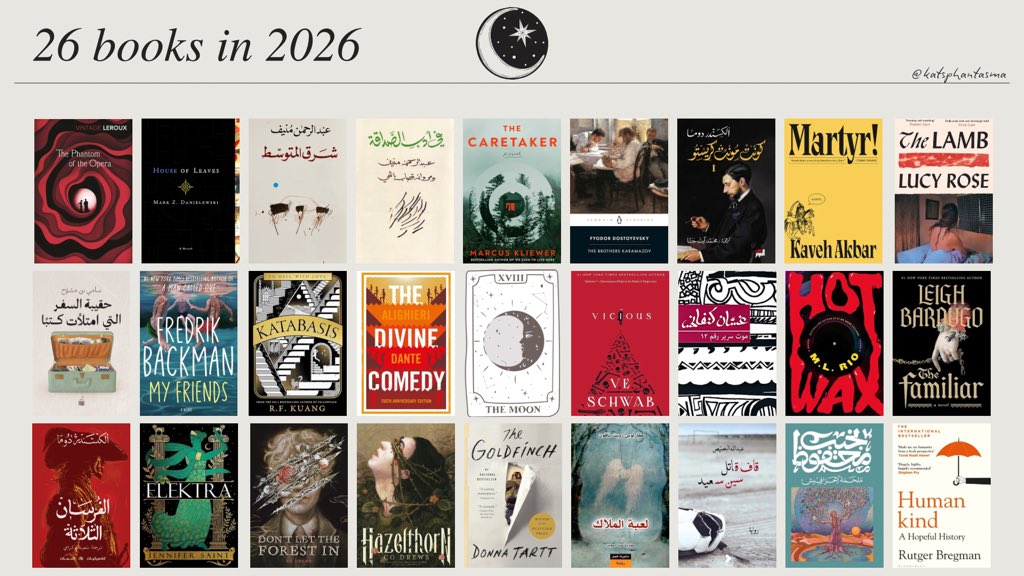 pipedrevv's tweet image. — the 26 books i want to read in 2026