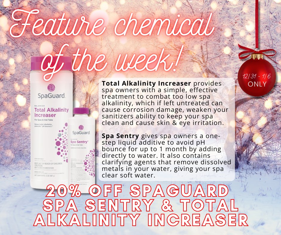 LeisurePoolJax's tweet image. Post-Holiday Relaxation: Keep Your Hot Tub Happy and Healthy! ❄️
#SpaGuard #BioGuard