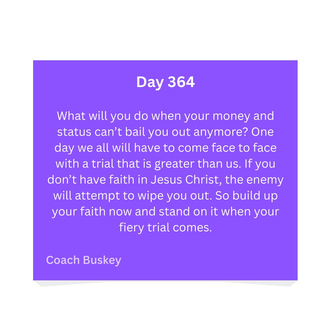 coachbuskey's tweet image. By faith!
I Peter 4:12

#CoachB