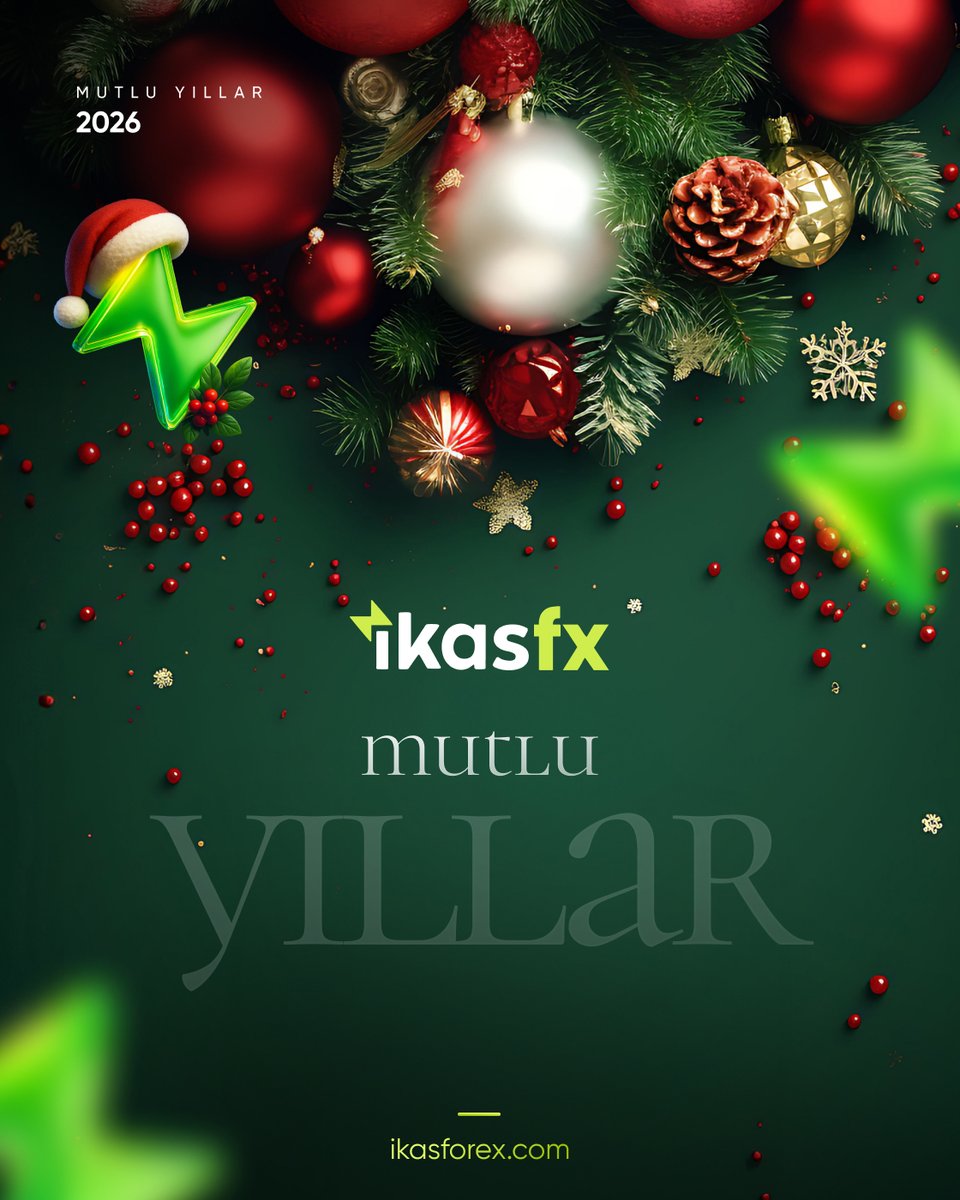 ✨🎄 Yeni Yılınız Kutlu Olsun 🎄✨

Yeni yıl; umut, taze başlangıçlar ve güzel planlar demek.

2026’in; size sağlık, huzur ve yüzünüzü gülümsetecek, nice güzel anlar getirmesini dileriz.

✨ Mutlu yıllar ✨

👉 ikasforex.com