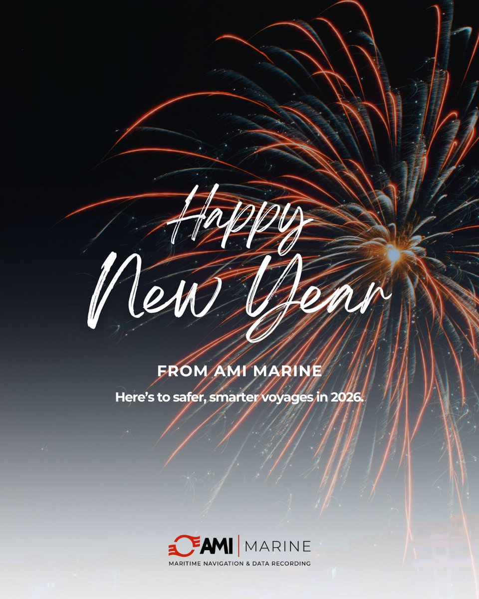 Thank you to every customer, engineer, partner and operator who supported our mission to make marine operations safer in 2025.

2026 brings major installations, SMIDS Pro advances, Feb VDR training and new product launches.

 Happy New Year from AMI Marine!

#marinetech