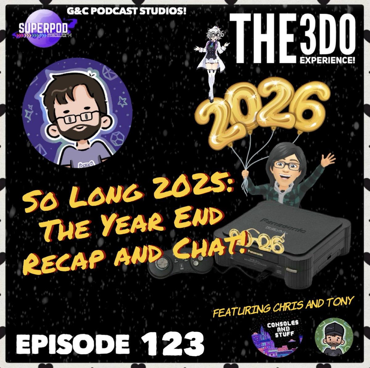 On this episode of The 3DO Experience, we are joined by Chris from Consoles and Stuff and friend of the show Tony to chat and recap the year!

superpodnetwork.com/podcast/the-3d…