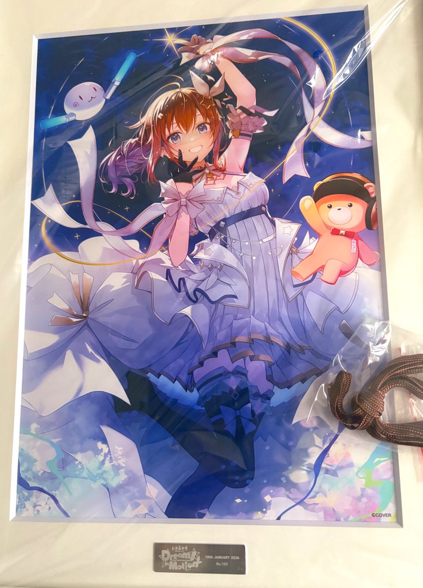 ナンバー入り複製原画届いたー #そらぱ2026 #そらちゃん届いたよ