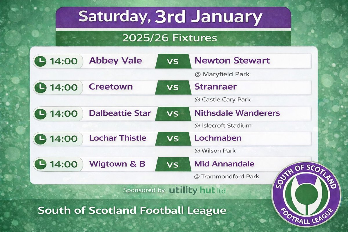 South of Scotland Football League tweet media