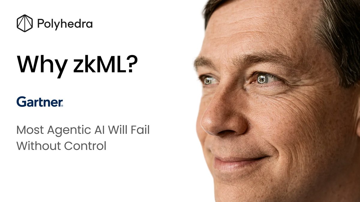 Gartner predicts 40%+ of agentic AI projects will be canceled by 2027  not due to lack of capability but lack of control.

zkML adds the missing layer
✔️ Prove which model acted
✔️ Prove guardrails were enforced
✔️ Prove actions aligned with policy