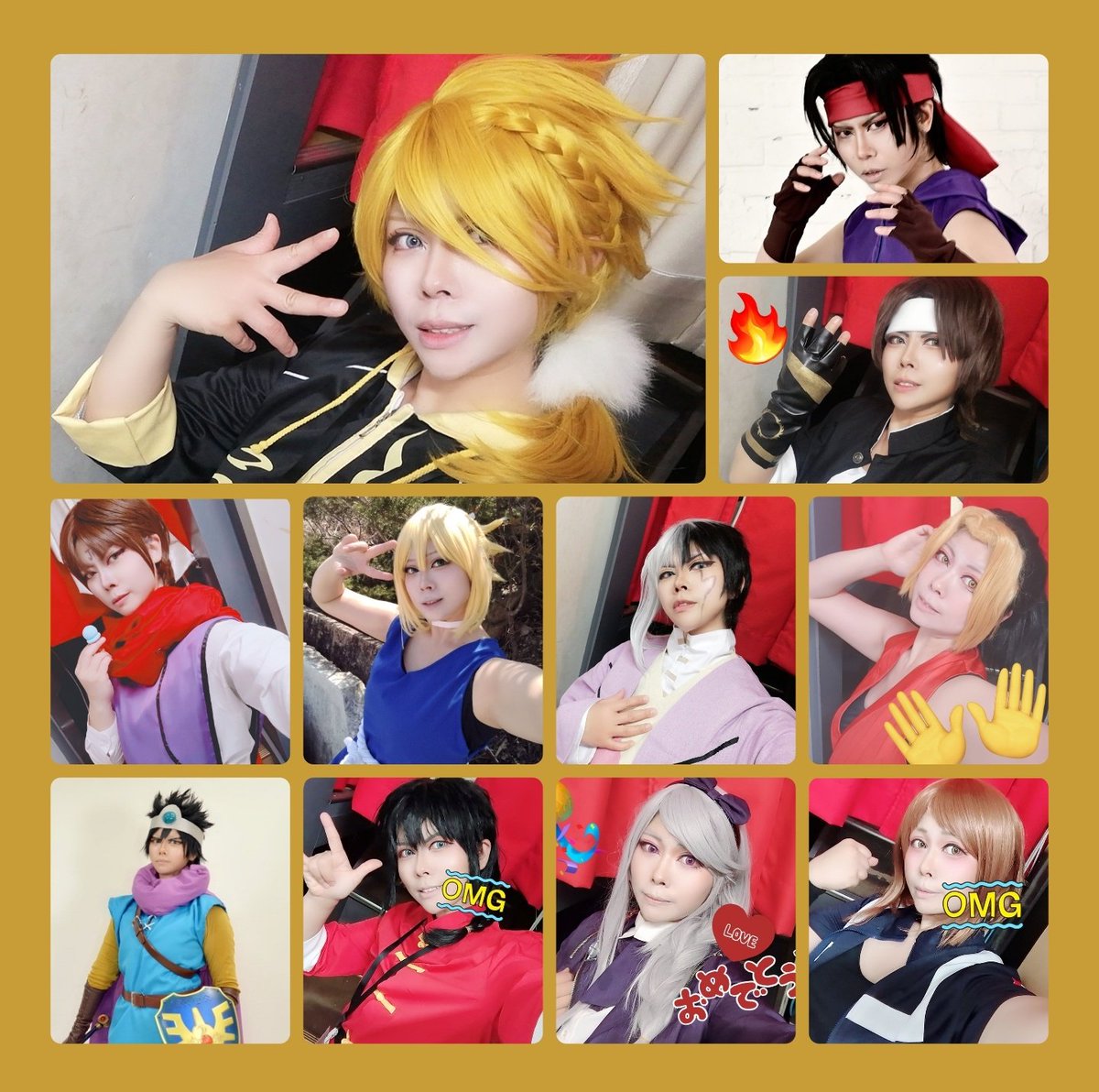 #レイヤーさんは今年初出ししたキャラを貼る
私にしては少なかった方か？🤔
後半怪我したから少なくとも2キャラは減ったしなぁー😂
youtu.be/-yNRYgwD16o