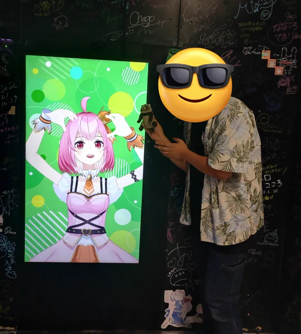 ぶいかふぇはライブ後にすぐにアイドルさんと写真撮れて少し話せるの本当にいですよね VYUMEADO VANQUISHの音緒ちゃんみりんちゃんぽめちゃんそしてにーふぁさんとたぬくんの写真本当に可愛い
