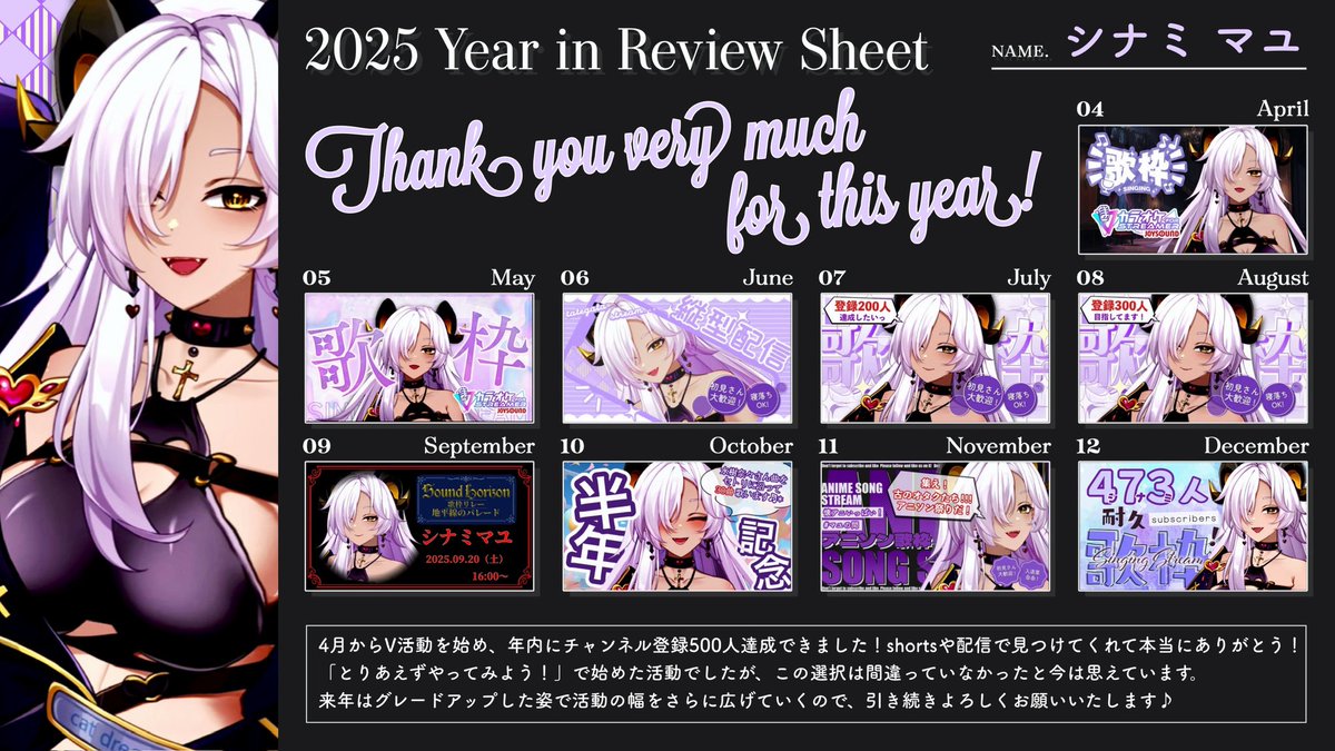 ┊︎年末の挨拶┊ 2025年が終わってしまいますね。 個人のことで恐縮