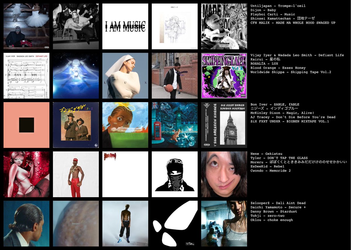 #AOTY2025 来年こそはここにフランクオーシャンさんが加わることを信じて