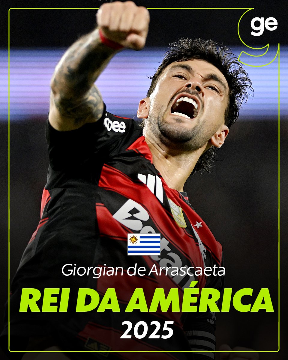 geglobo's tweet image. ARRASCAETA É O REI DA AMÉRICA! 👑

Meio-campista do Flamengo supera Messi e recebe 67,8% dos votos da eleição do jornal El País, do Uruguai ➡️ glo.bo/4skuEW5

📸: André Durão