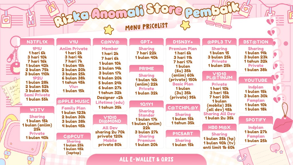 tacowne's tweet image. liburann nonton, Netflix Vidio, HBO, GPt, bstation, Spotify dll gusy #zonauang