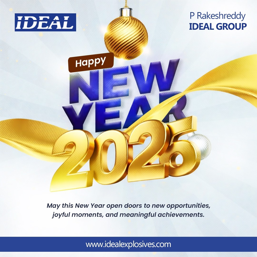 AgroTextiles's tweet photo. IDEAL Group wishes you a Happy New Year 
#HappyNewYear2026 #IDEALGroup #IdealExplosives #NewYearWishes #NewBeginnings #SuccessAhead #GrowthAndProgress #ProsperousYear #BusinessExcellence #StrongerTogether #FutureReady #Opportunities2026 #JoyfulMoments #MeaningfulAchievements https://t.co/PWFKThdk7v