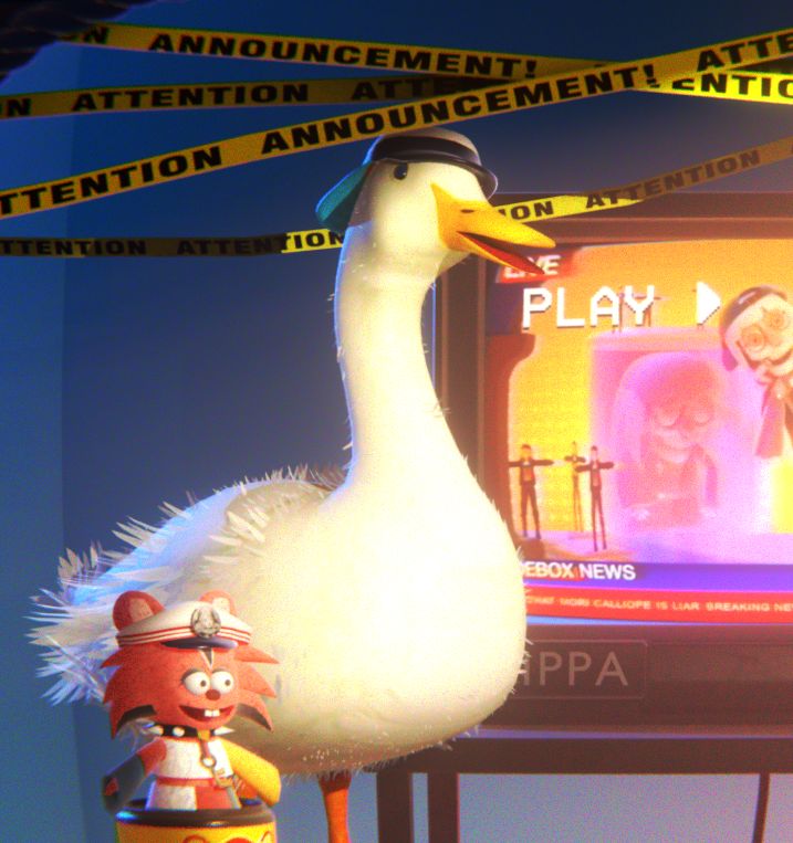 tivetives's tweet image. shuba duck is on the scene! 🦆  #大空警察2025