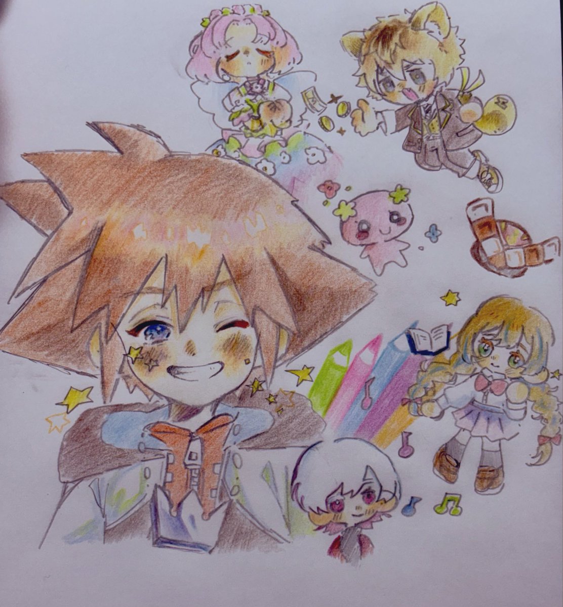 2025ありがとうございました〜✨
#毎日投稿　#イラスト　#アナログ　#rkgk