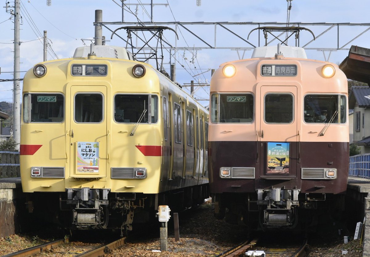 今年2025年撮り納めは蒲郡線復刻塗装6000系統板掲出3種を