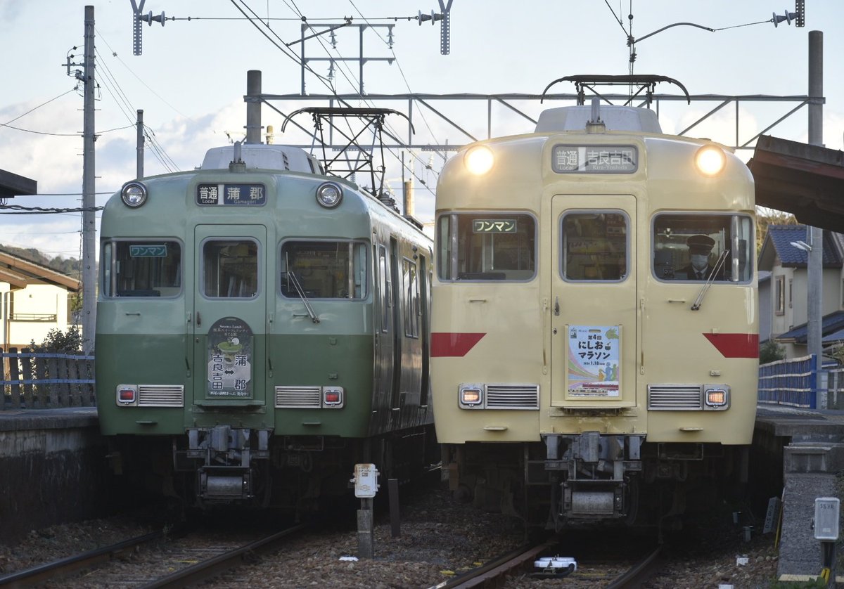 今年2025年撮り納めは蒲郡線復刻塗装6000系統板掲出3種を