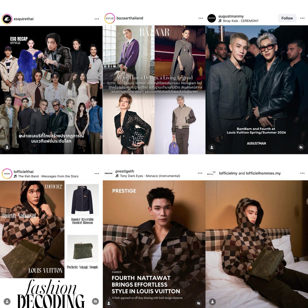 kkawiinn's tweet image. สื่อแฟชันทั้งในและต่างประเทศ ลงน้องโฟ้ดกับ Louis Vuitton กันอึกทึกครึกโครม ป้ามีความสุข