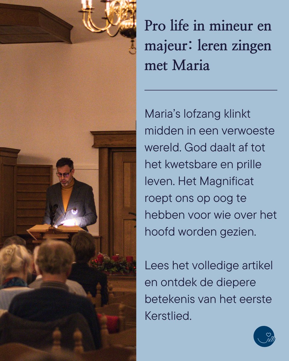 Maria’s lofzang klinkt in een verwoeste wereld. God daalt af tot het kwetsbare en prille leven. Het Magnificat roept ons op oog te hebben voor wie over het hoofd worden gezien.

Lees hier het artikel: schreeuwomleven.nl/nieuws/pro-lif…