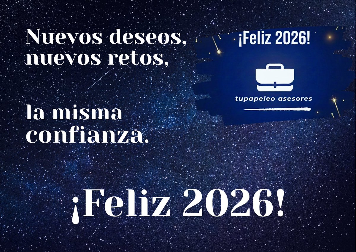 💫  Nuevos deseos, nuevos retos, la misma confianza.  
💫  Gracias por elegirnos un año más. 
💫  Feliz 2️⃣0️⃣2️⃣6️⃣
.
.
.
#añonuevo #felízaño #felizañonuevo #feliz2026 #felizañonuevo2026 #findeaňo #31diciembre #deseos #retos