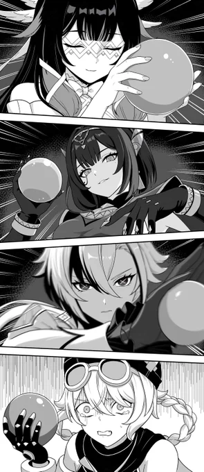 #今年も残りわずかなので今年一番伸びた絵を貼る 
祈月の夜水風船大会 