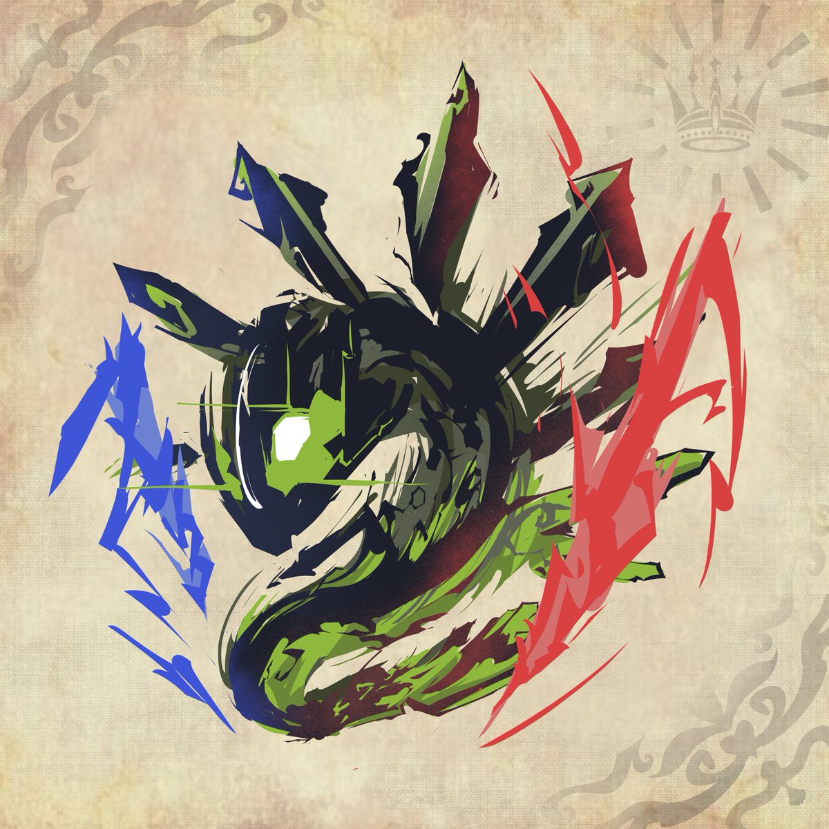 #ポケットモンスターハンター
描き納め

秩序睨む調停者
ジガルデ